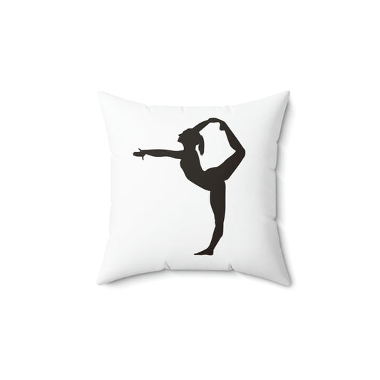 Gymnastics Love Spun Polyester Square Pillow