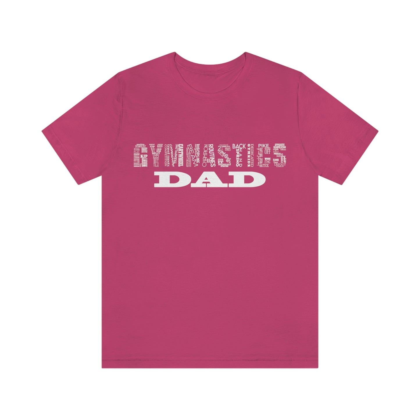 Gymnastics Dad Unisex Jersey Short Sleeve Tee