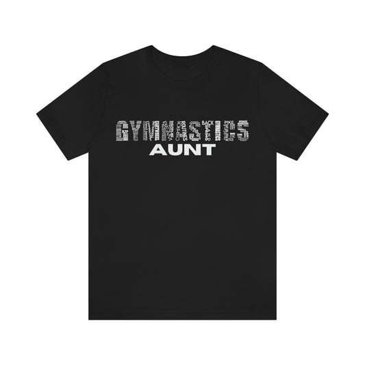 Gymnastics Aunt Unisex Jersey Short Sleeve Tee