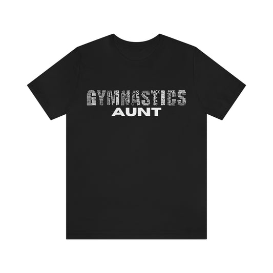 Gymnastics Aunt Unisex Jersey Short Sleeve Tee