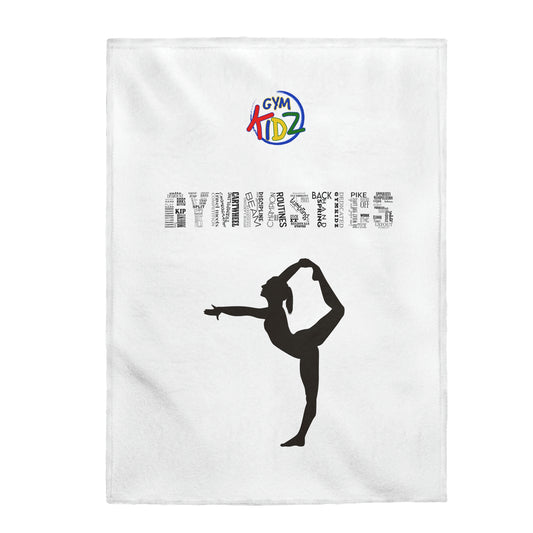 Gym Kidz Gymnastics Pose Velveteen Plush Blanket